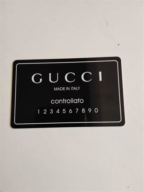 controallto gucci|gucci controllato card.